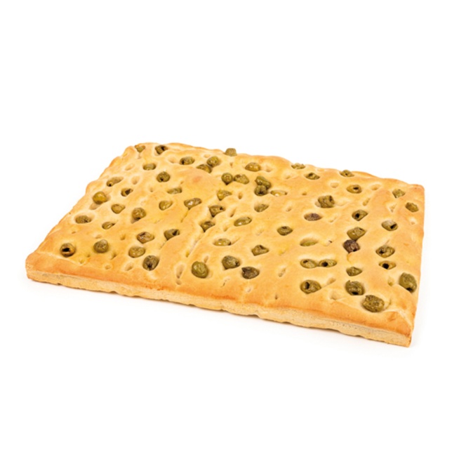 Focaccia de panadero de aceitunas